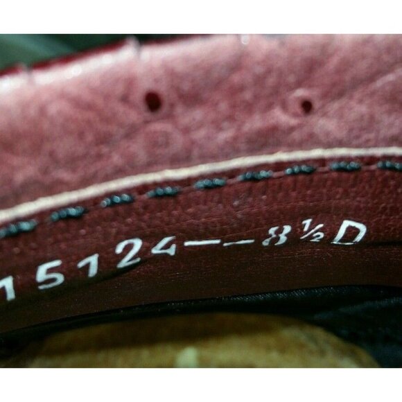 Ennesi Cordovan Brown Leather Kiltie Tassel Loafers Slip On Shoes Mens Size 8.5